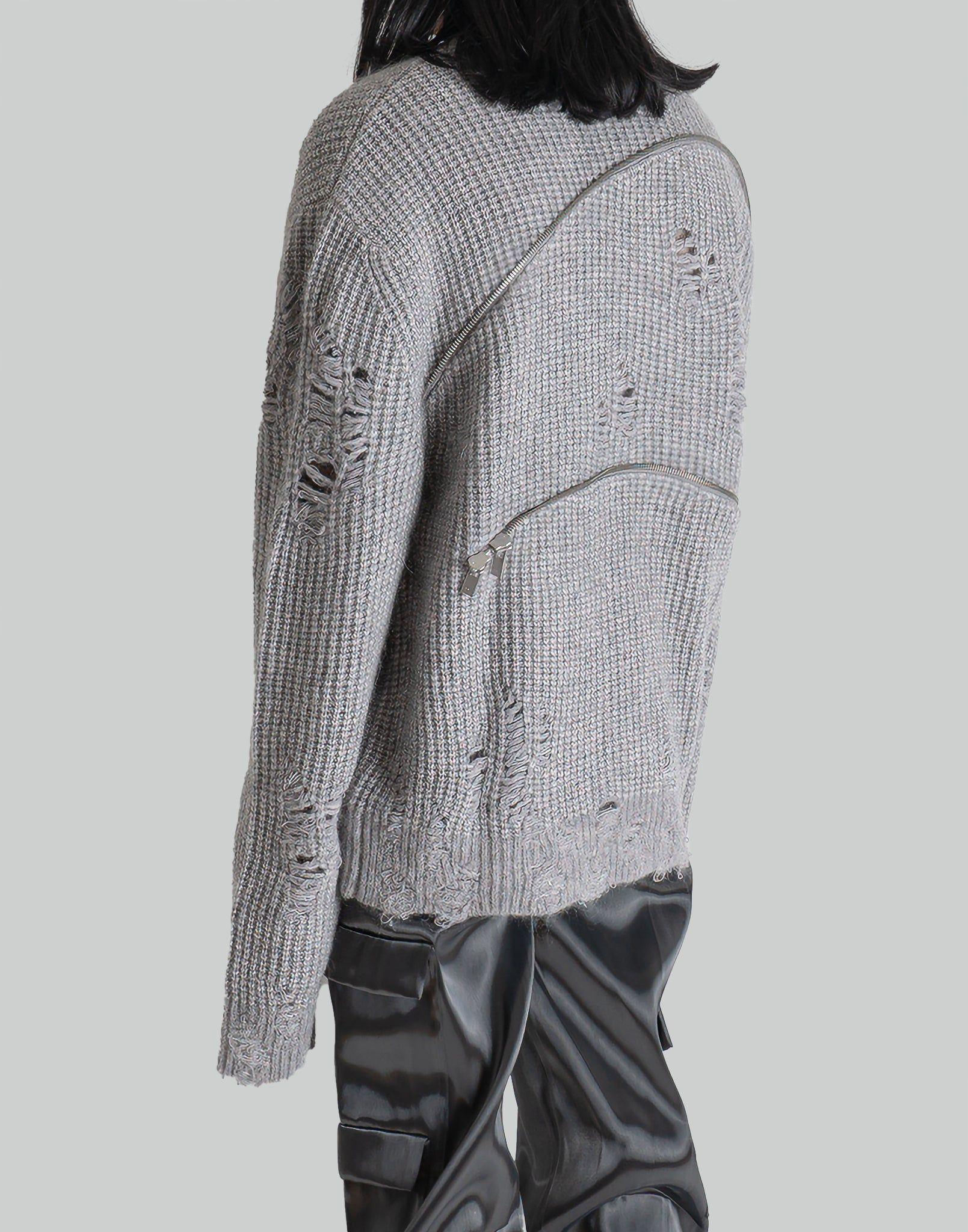 HELIOT EMIL - CONVEX DISTRESSED KNIT - 082plus