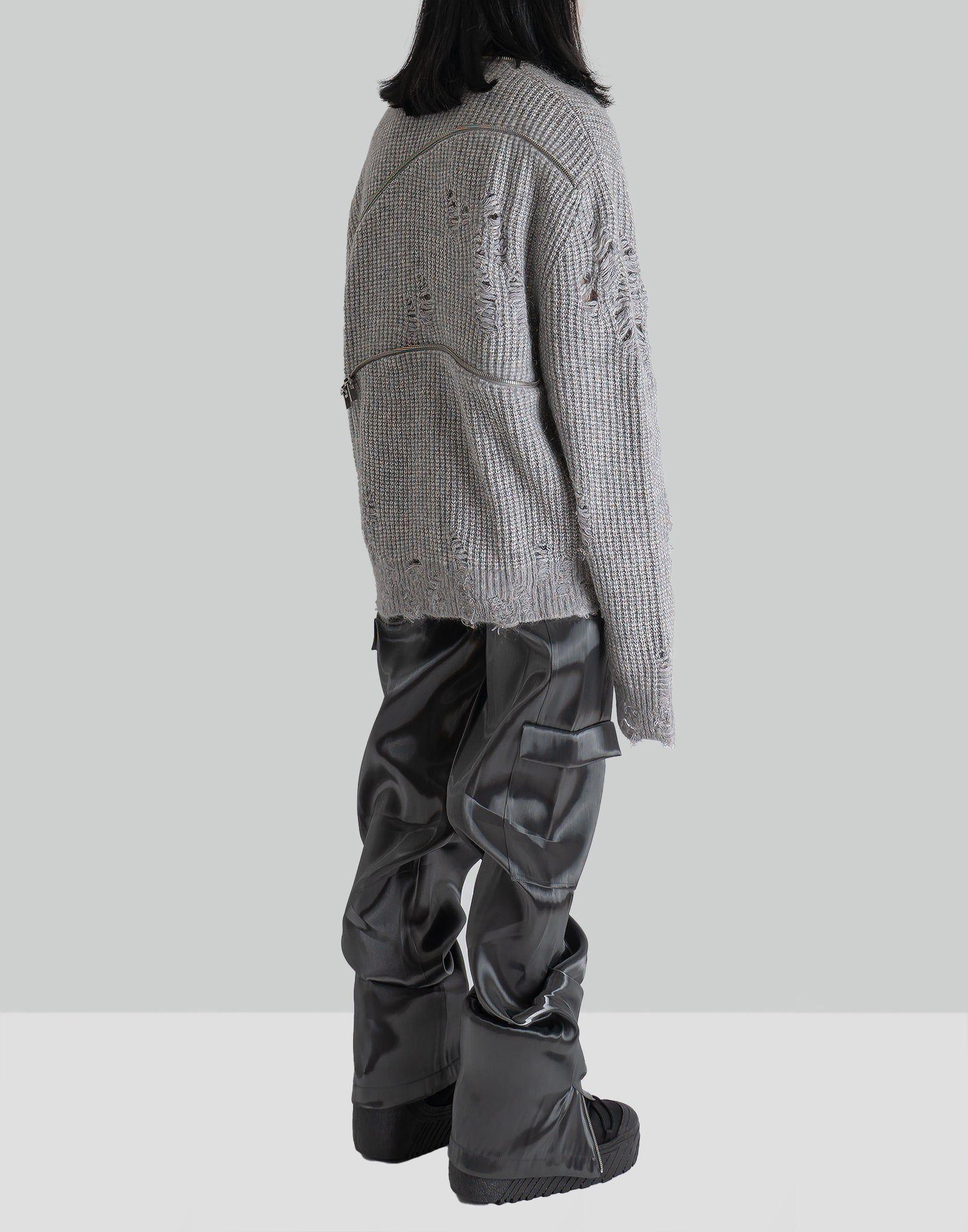HELIOT EMIL - CONVEX DISTRESSED KNIT - 082plus