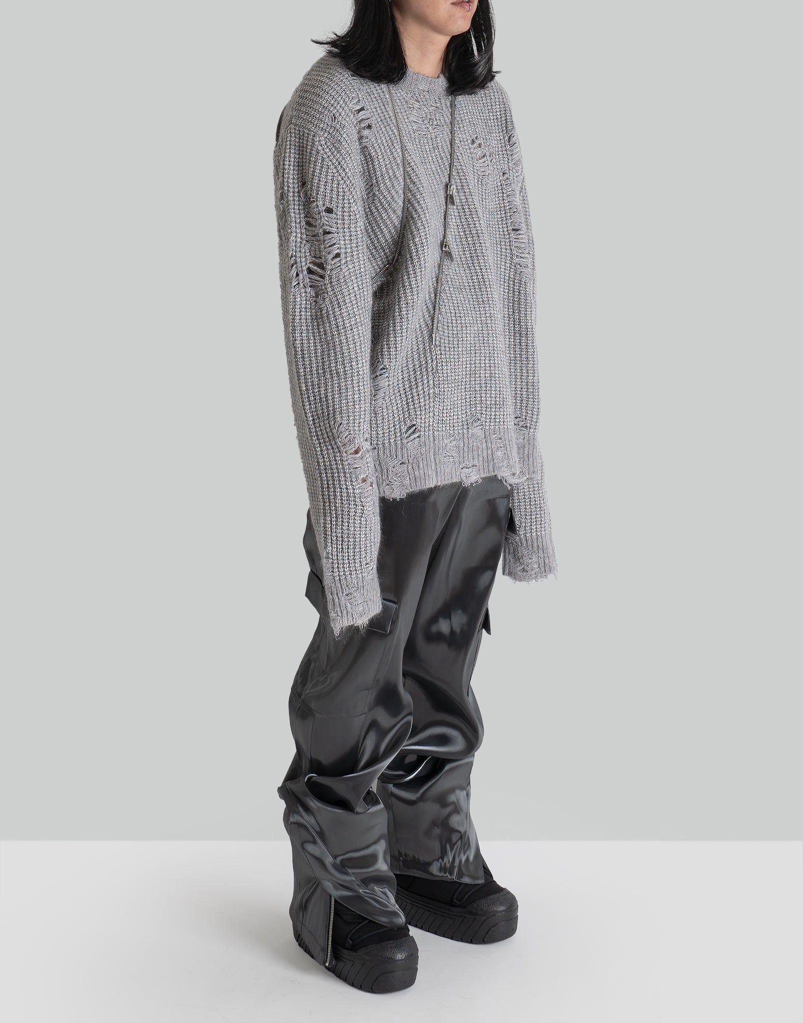 HELIOT EMIL - CONVEX DISTRESSED KNIT - 082plus