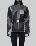 CROPPED BELTED PARKA