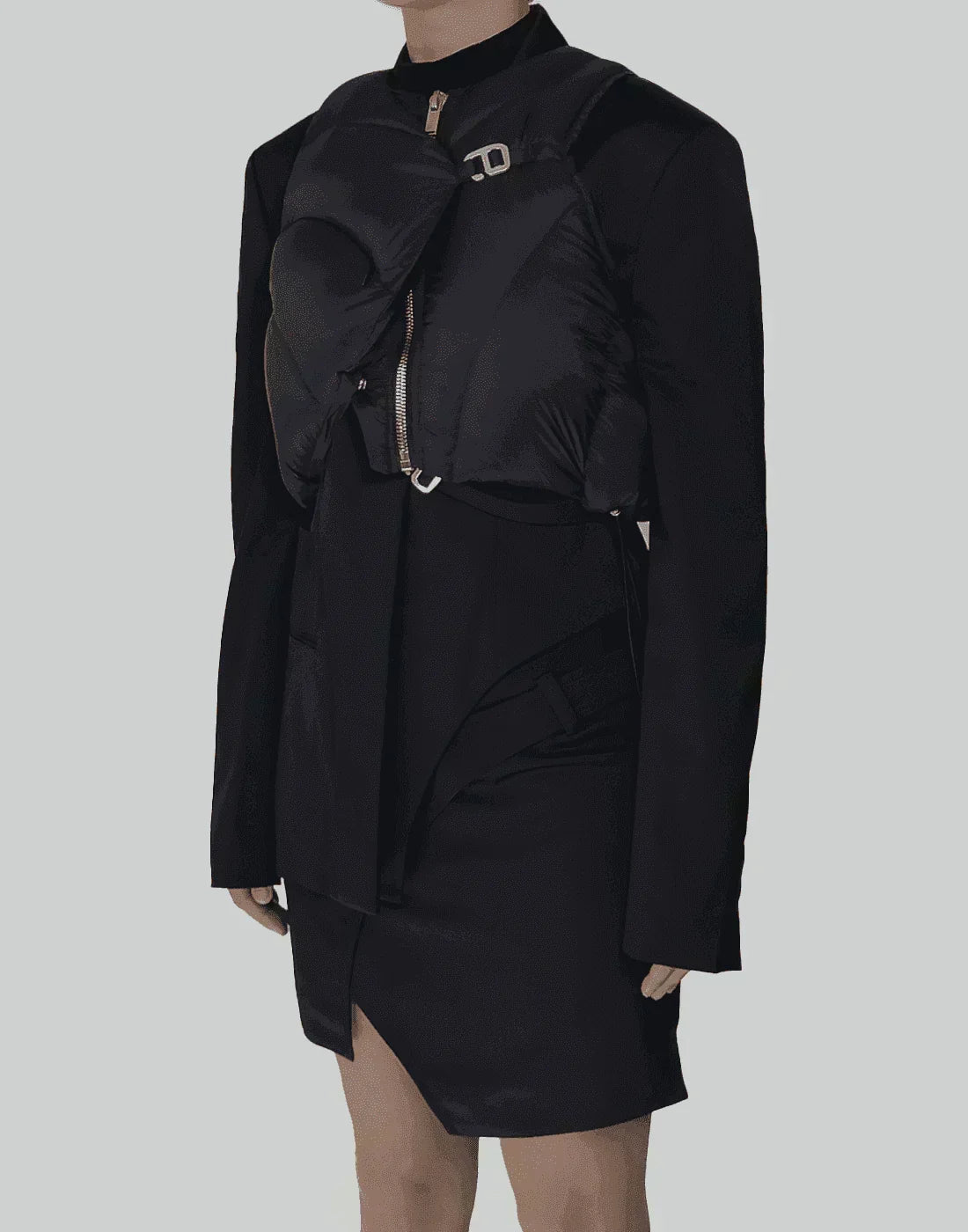 HELIOT EMIL - CROPPED DOWN VEST - 082plus
