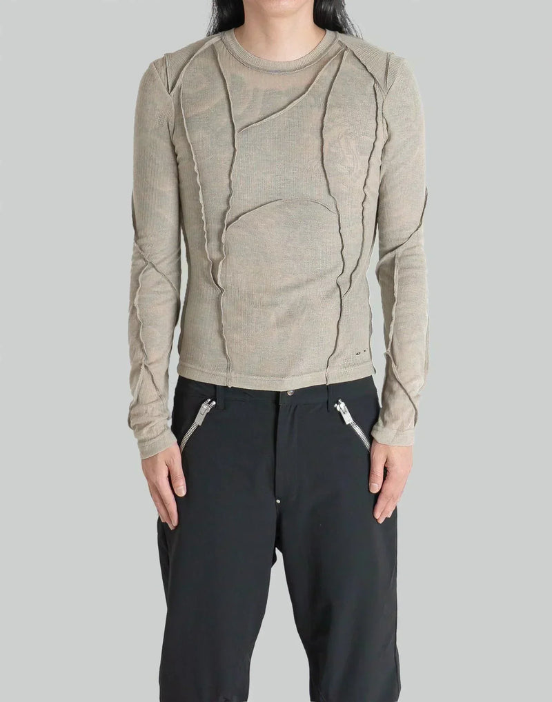 HELIOT EMIL - CRYOSPHERE SHEER T-SHIRT - 082plus