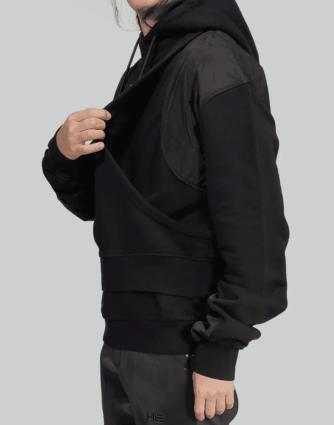 HELIOT EMIL - DECONSTRUCTED TECH HOODIE - 082plus