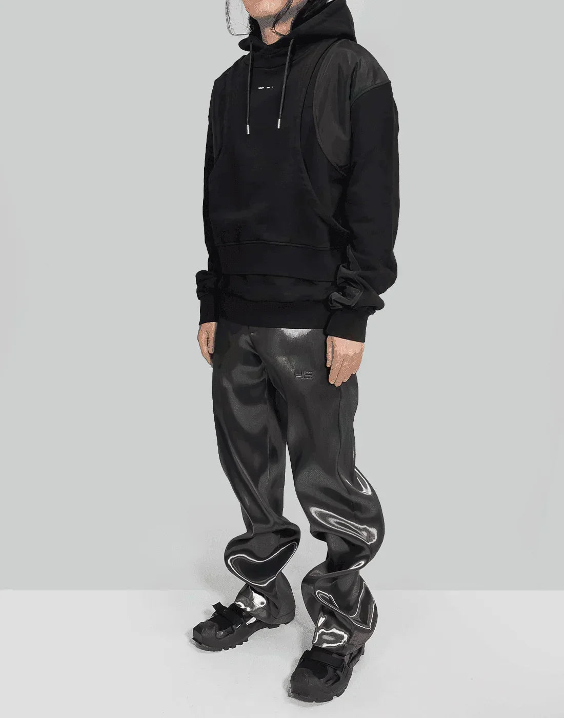 HELIOT EMIL - DECONSTRUCTED TECH HOODIE - 082plus