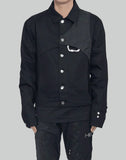 DENIM JACKET W. CARABINER