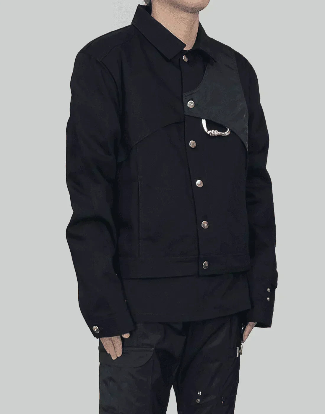 HELIOT EMIL - DENIM JACKET W. CARABINER - 082plus