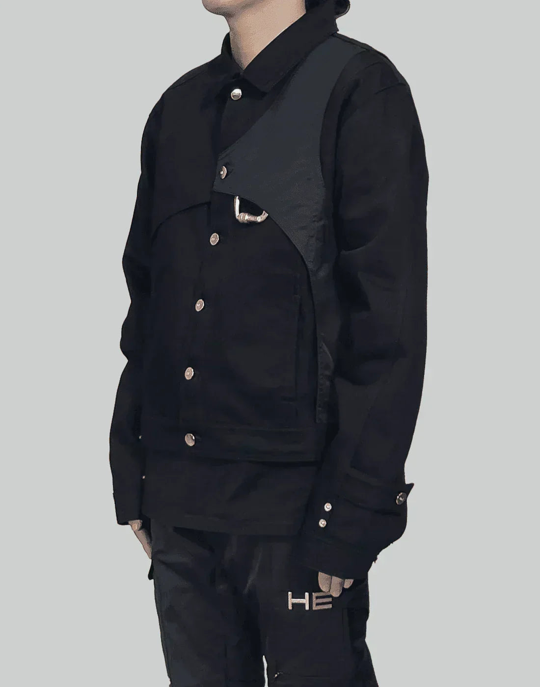 HELIOT EMIL - DENIM JACKET W. CARABINER - 082plus