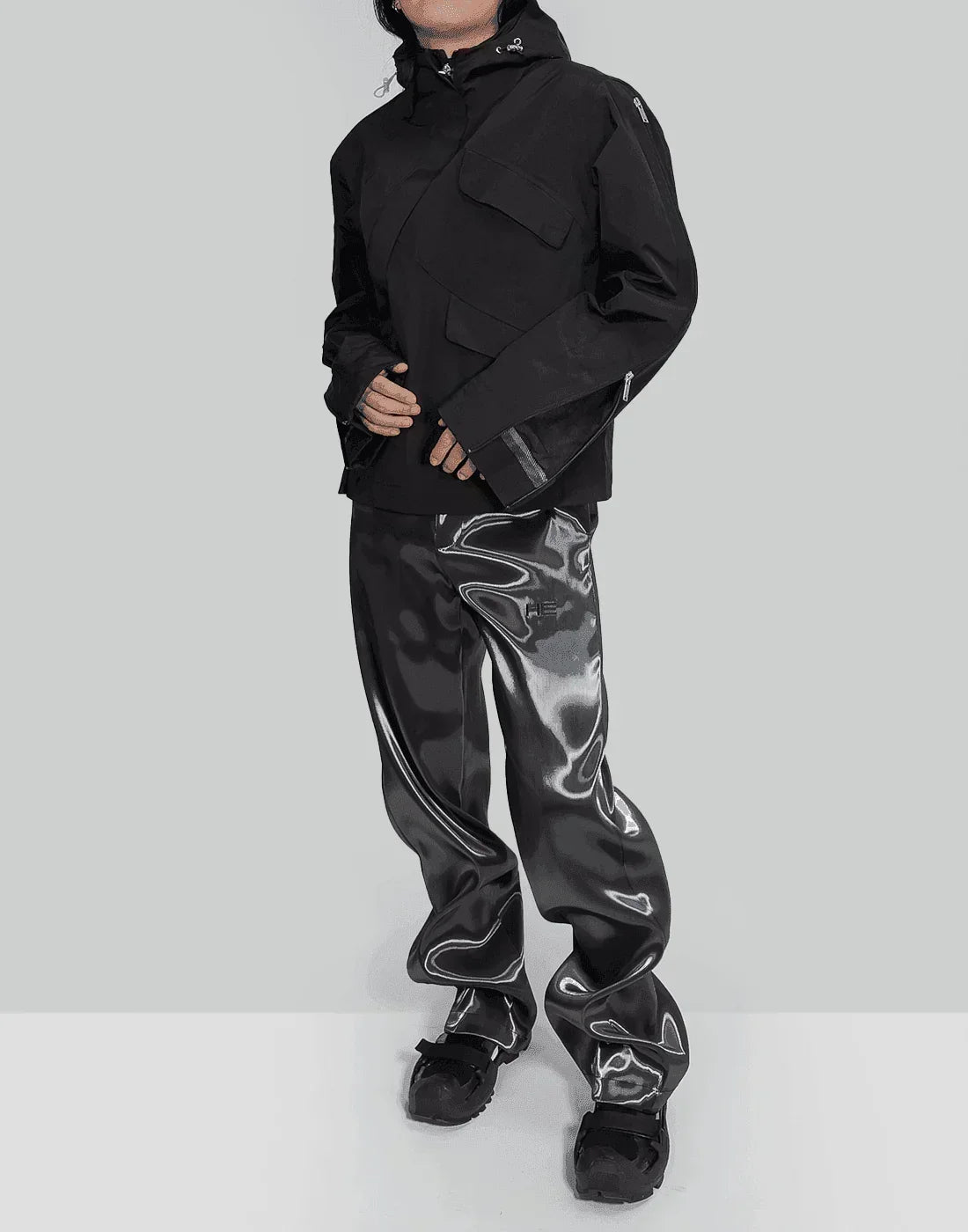 HELIOT EMIL - DIAGONAL ZIP TECHNICAL JACKET - 082plus