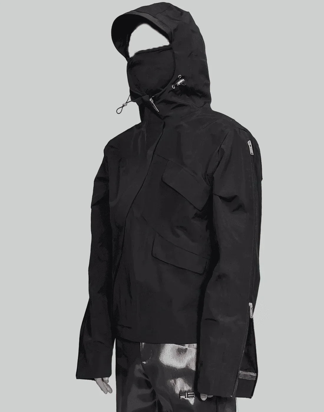 HELIOT EMIL - DIAGONAL ZIP TECHNICAL JACKET - 082plus