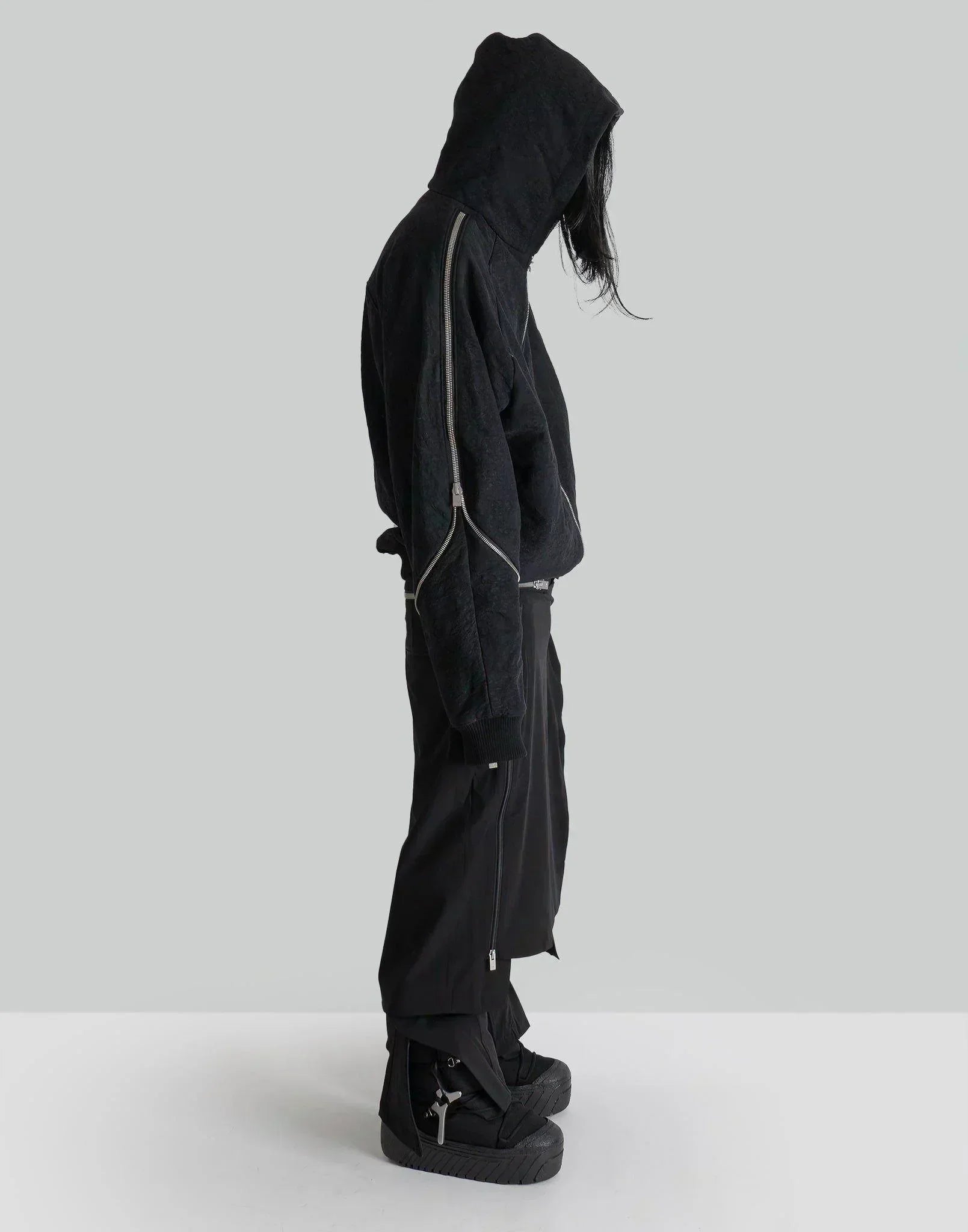 HELIOT EMIL - HOMOGENEOUS ZIP HOODIE - 082plus