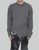 LAYERED KNIT W. INTARSIA HE LOGO