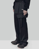 HELIOT EMIL - PANEL TAILORED TROUSERS - 082plus