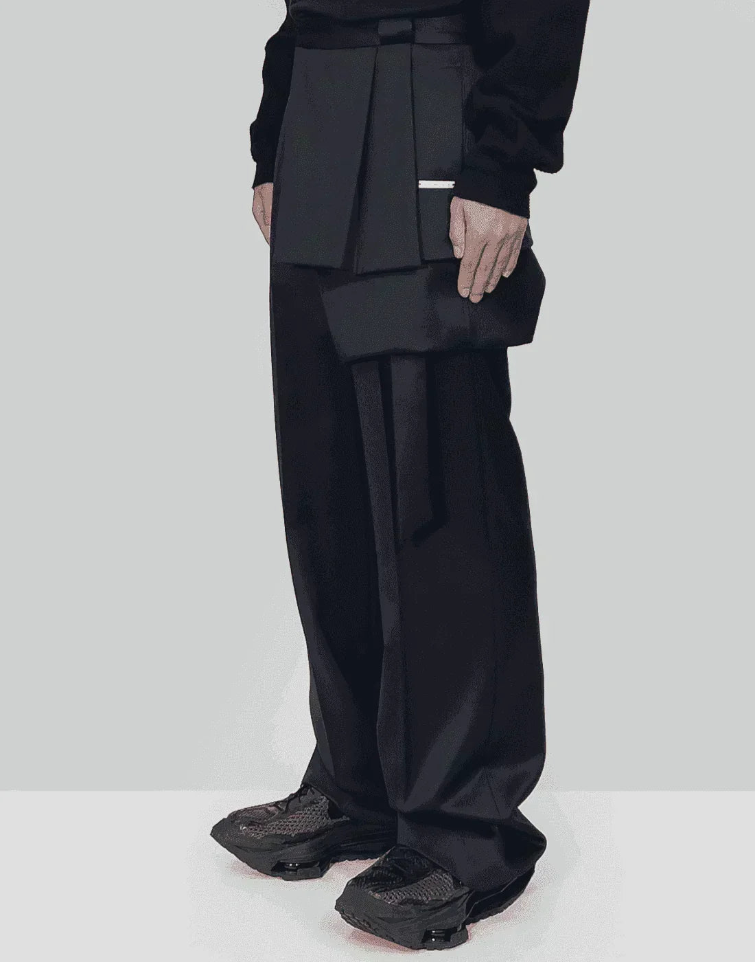 HELIOT EMIL - PANEL TAILORED TROUSERS - 082plus