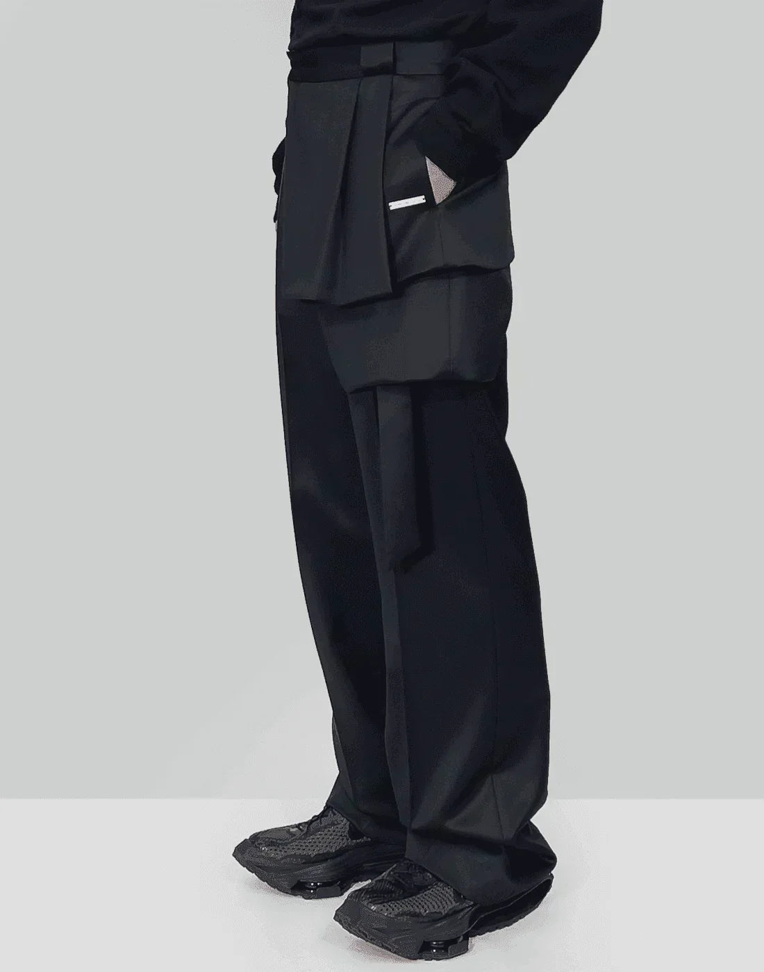 HELIOT EMIL - PANEL TAILORED TROUSERS - 082plus