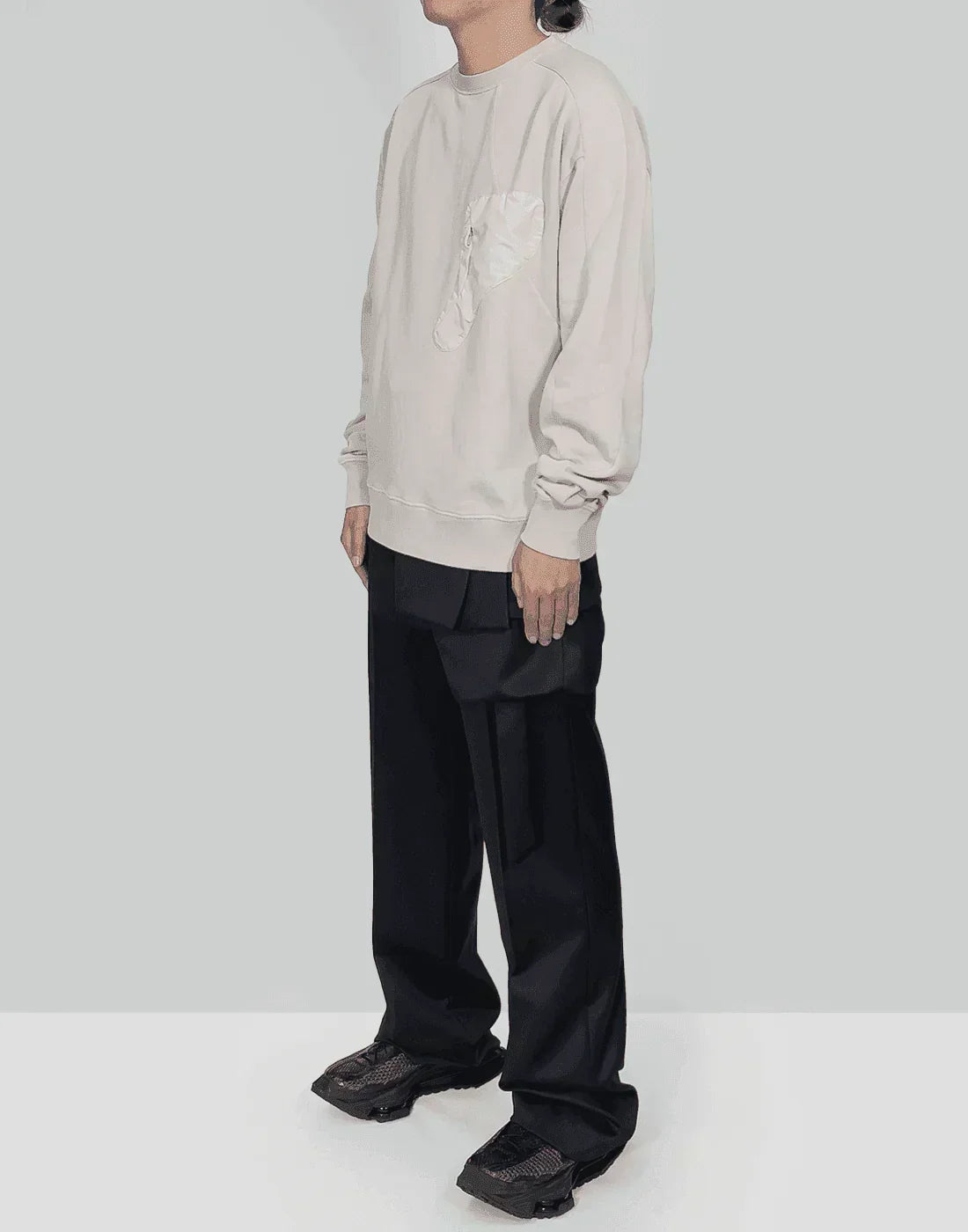 HELIOT EMIL - PANEL TAILORED TROUSERS - 082plus