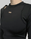 HELIOT EMIL - SHOULDER ZIP TOP - 082plus