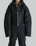STIFF LEATHER JACKET