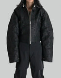 STIFF LEATHER JACKET