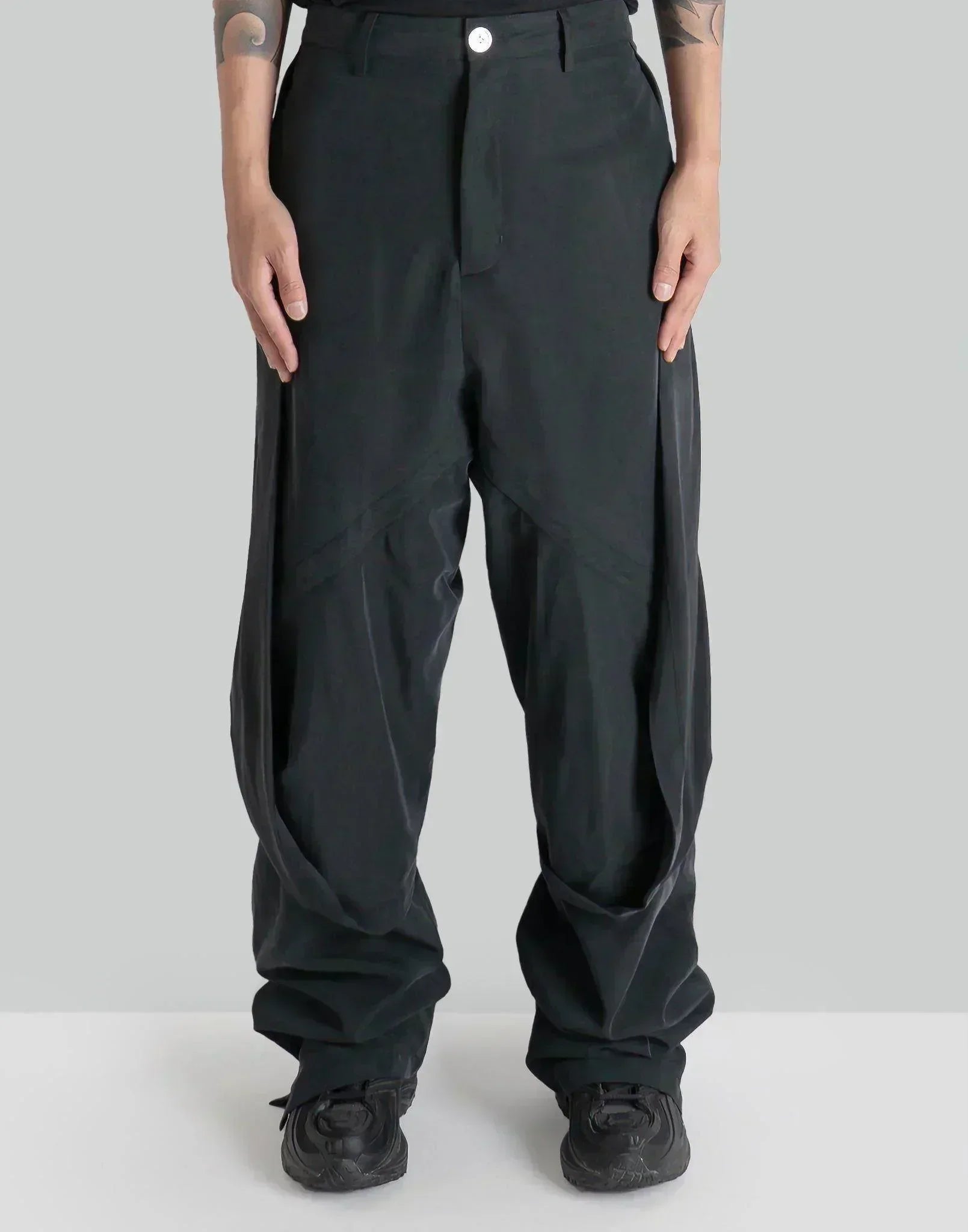 JiyongKim - LAYERED DRAPED TROUSERS - 082plus