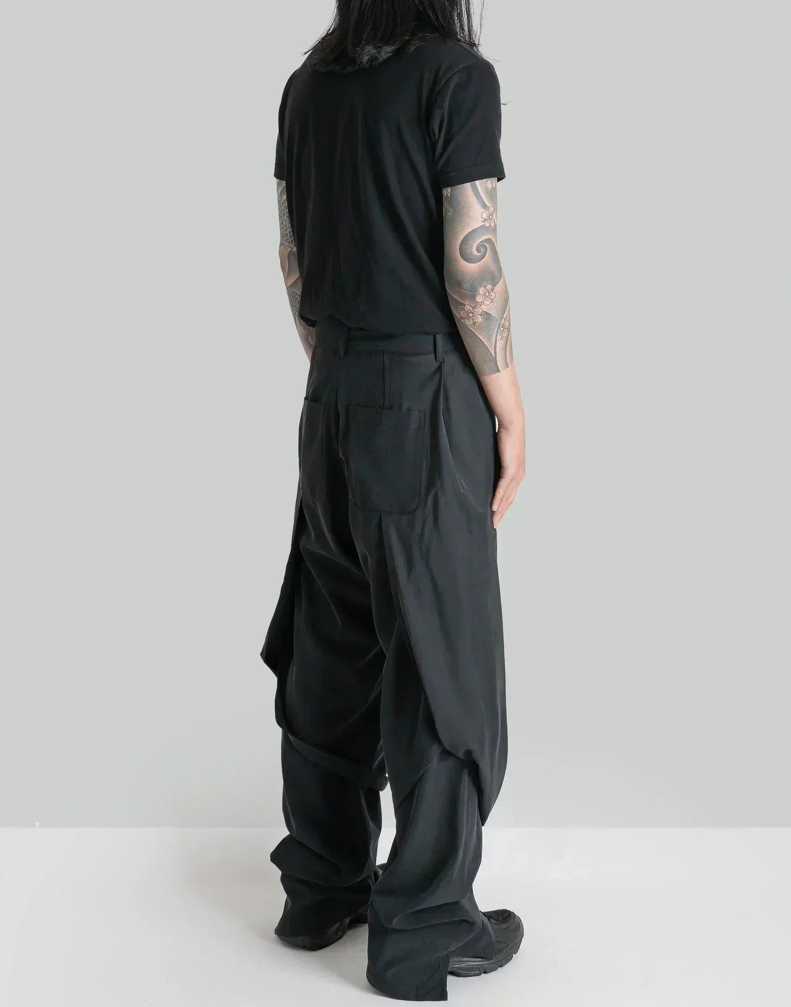 JiyongKim - LAYERED DRAPED TROUSERS - 082plus