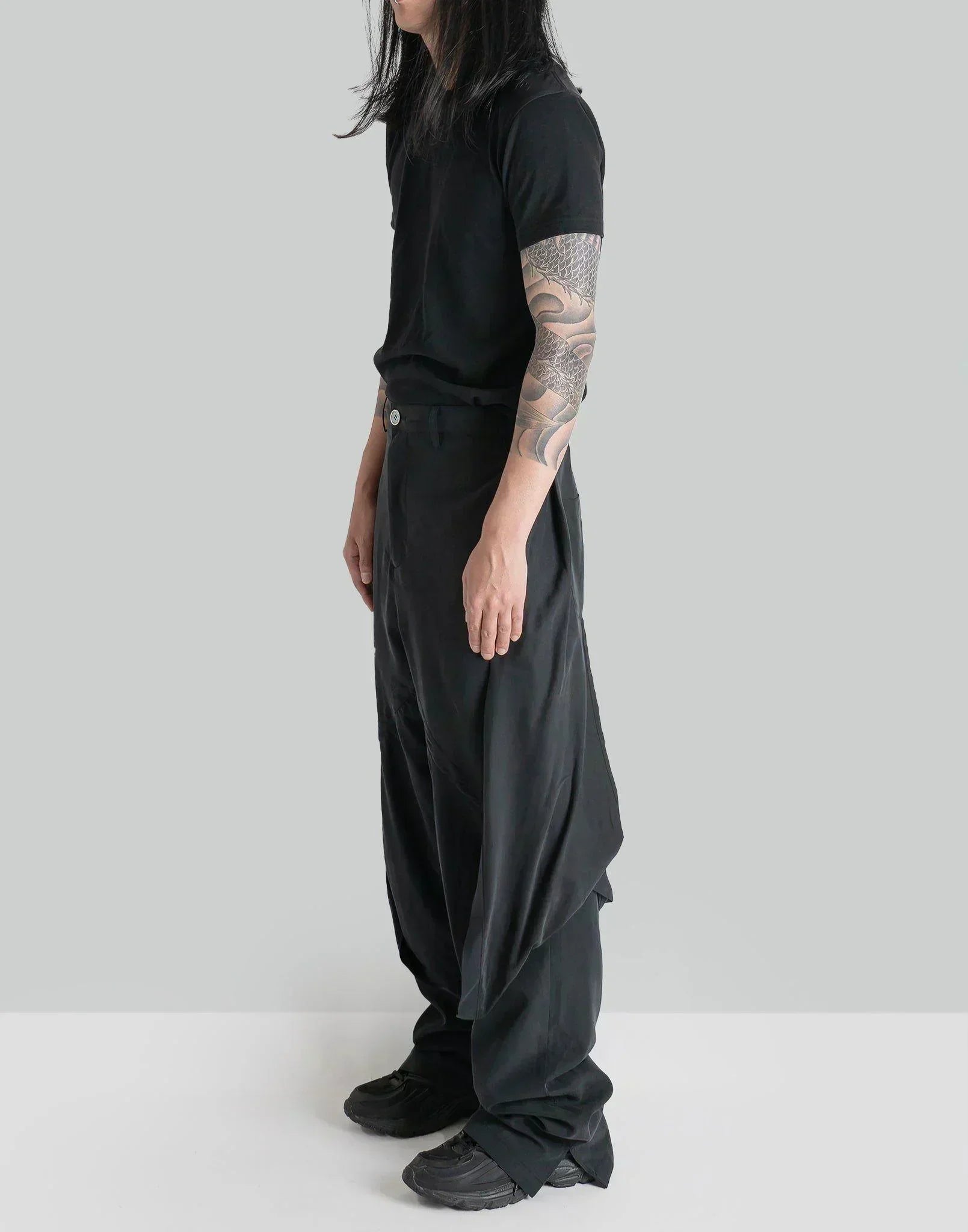 JiyongKim - LAYERED DRAPED TROUSERS - 082plus