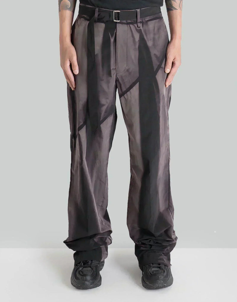 JiyongKim - SUN-BLEACHED BELTED STRAIGHT TROUSERS - 082plus
