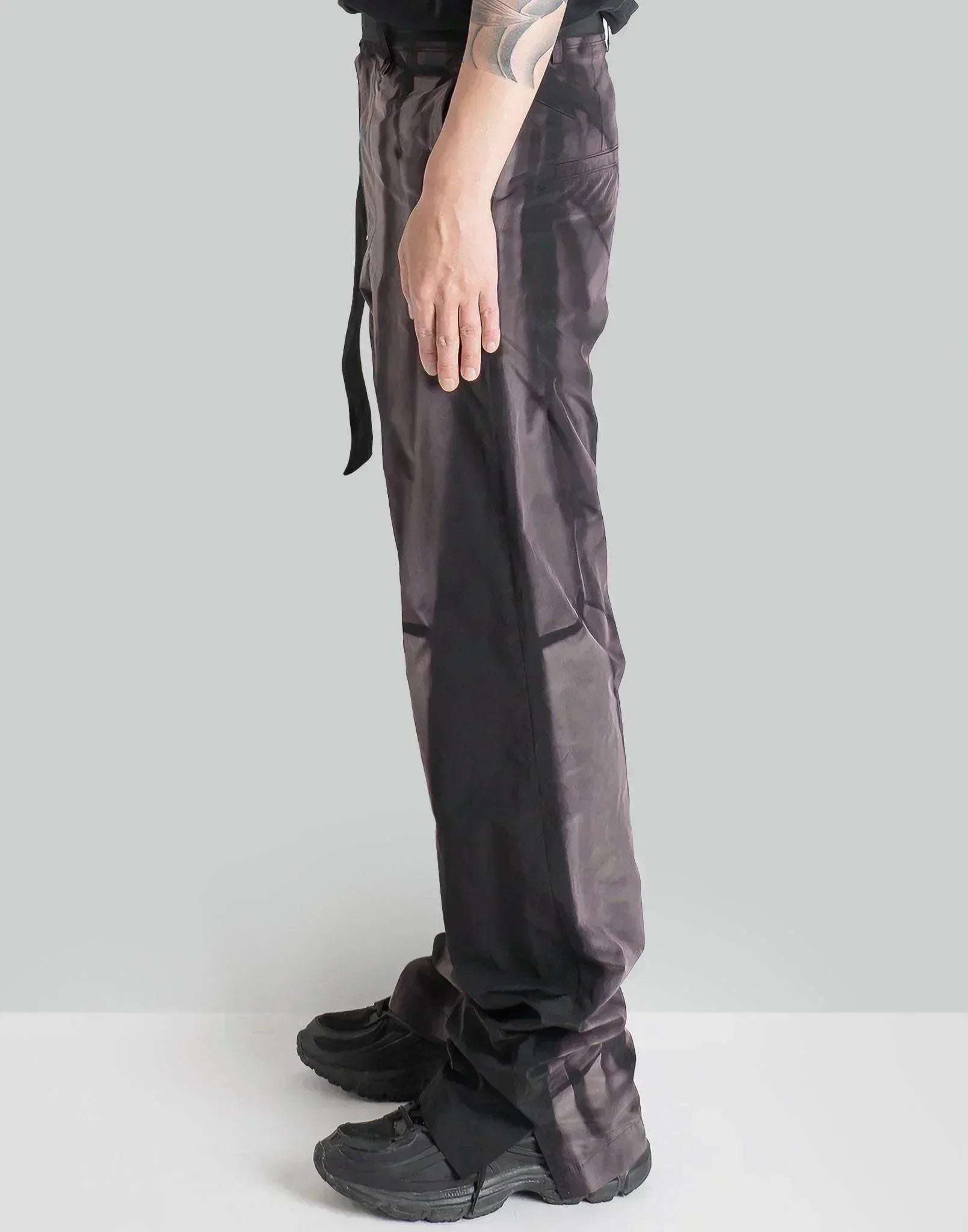 JiyongKim - SUN-BLEACHED BELTED STRAIGHT TROUSERS - 082plus