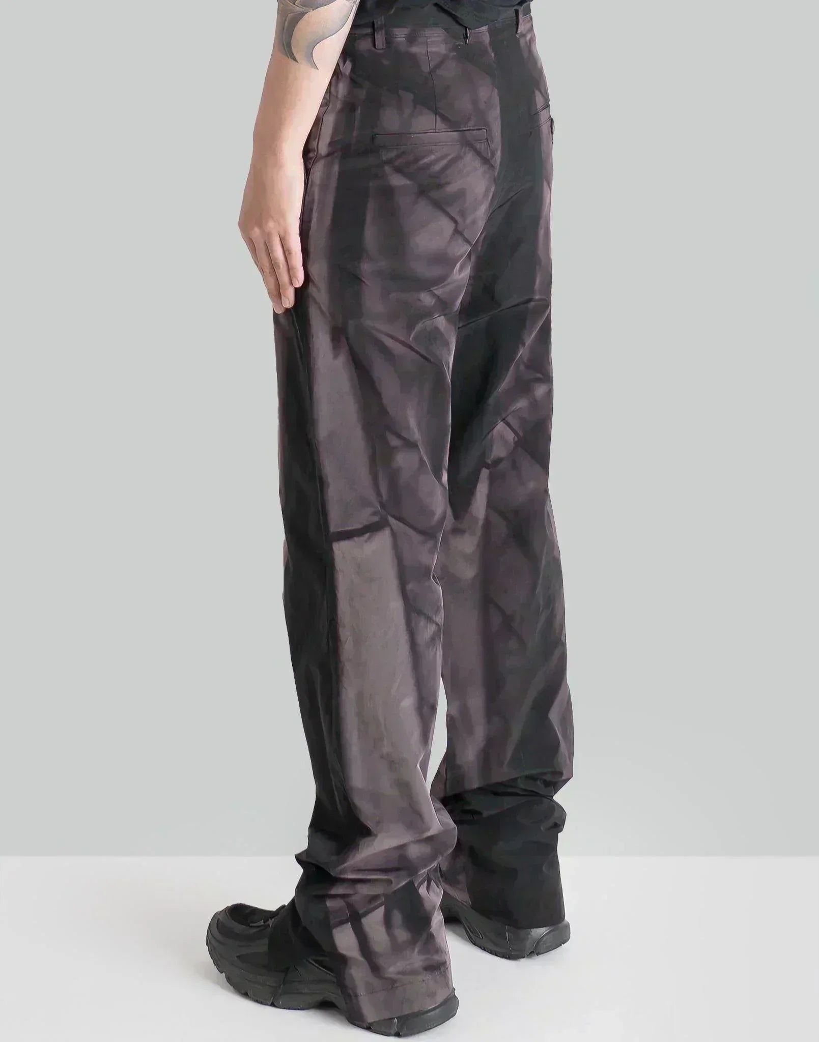 JiyongKim - SUN-BLEACHED BELTED STRAIGHT TROUSERS - 082plus