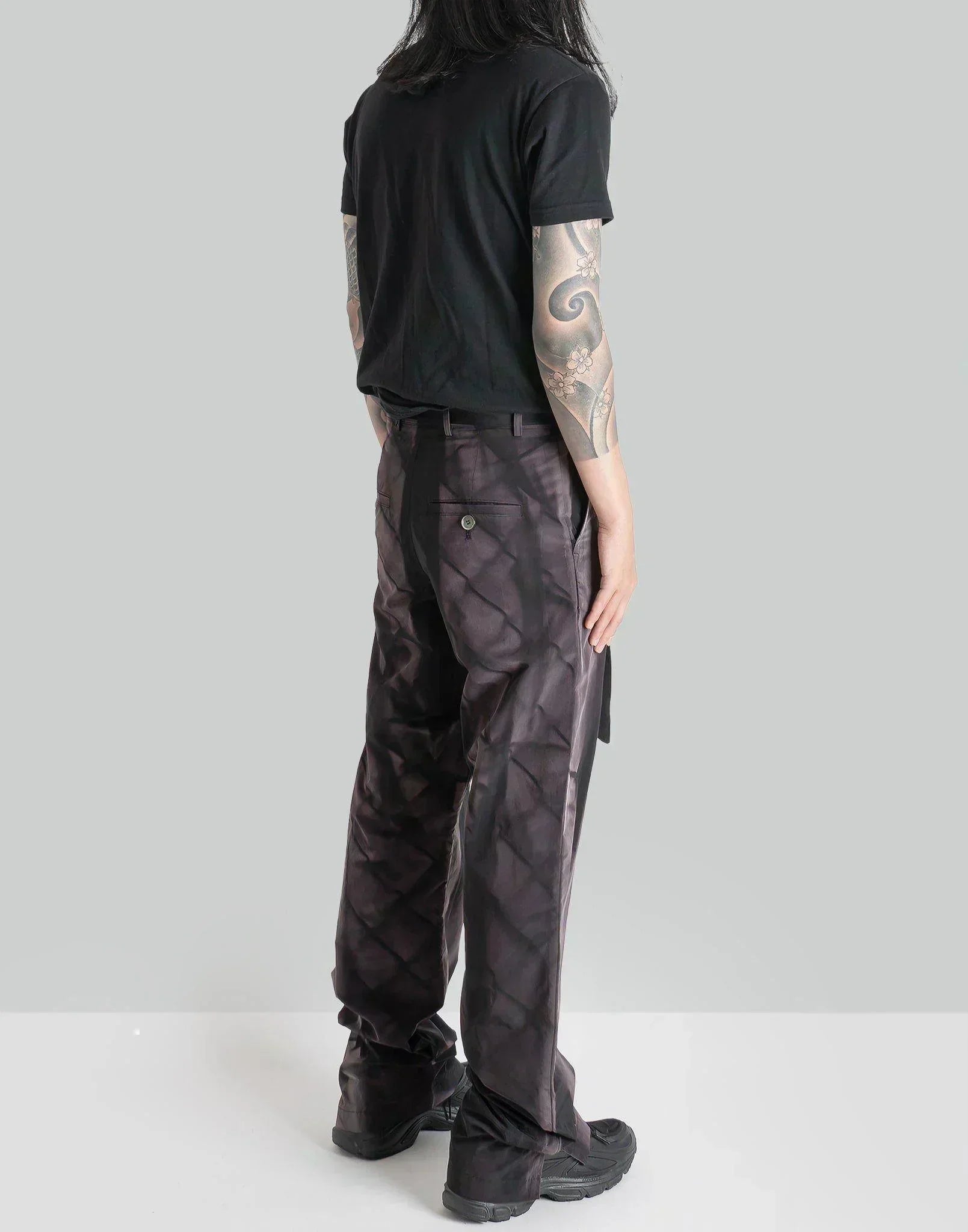 JiyongKim - SUN-BLEACHED BELTED STRAIGHT TROUSERS - 082plus