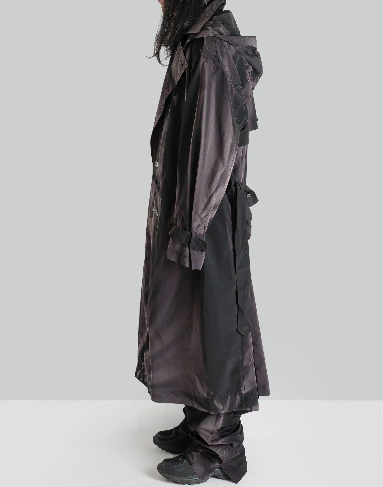 JiyongKim - SUN-BLEACHED BELTED TRENCH JACKET - 082plus