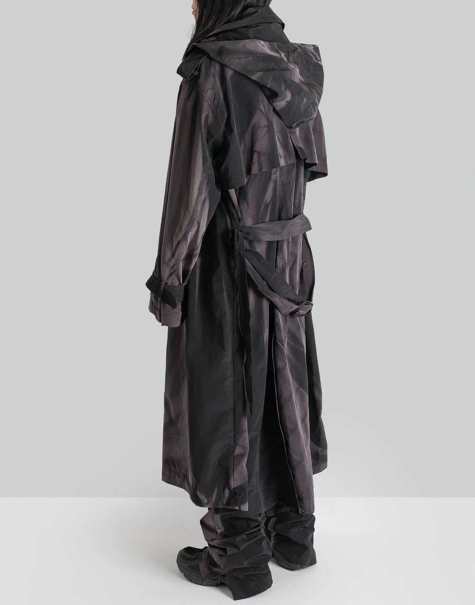 JiyongKim - SUN-BLEACHED BELTED TRENCH JACKET - 082plus