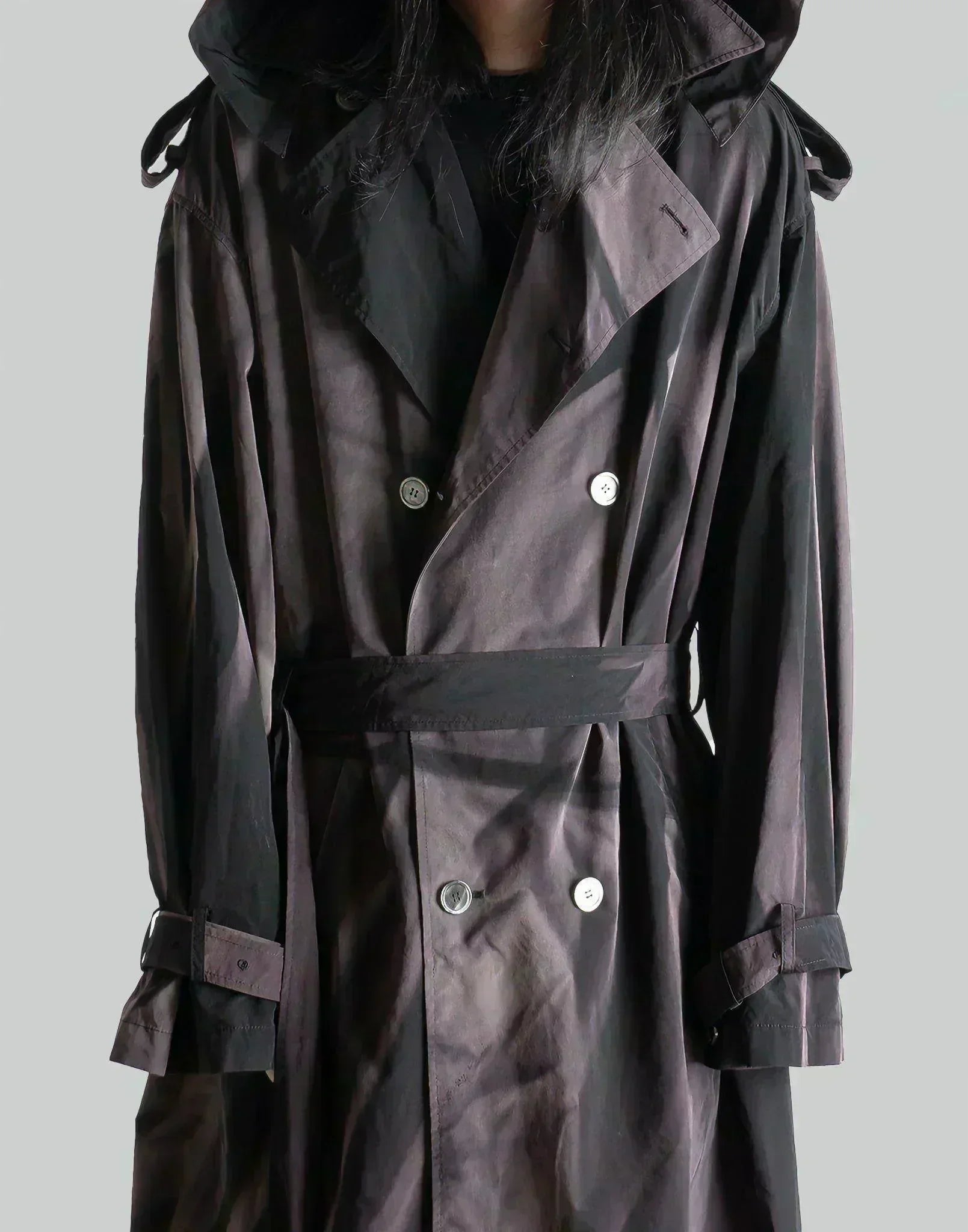 JiyongKim - SUN-BLEACHED BELTED TRENCH JACKET - 082plus