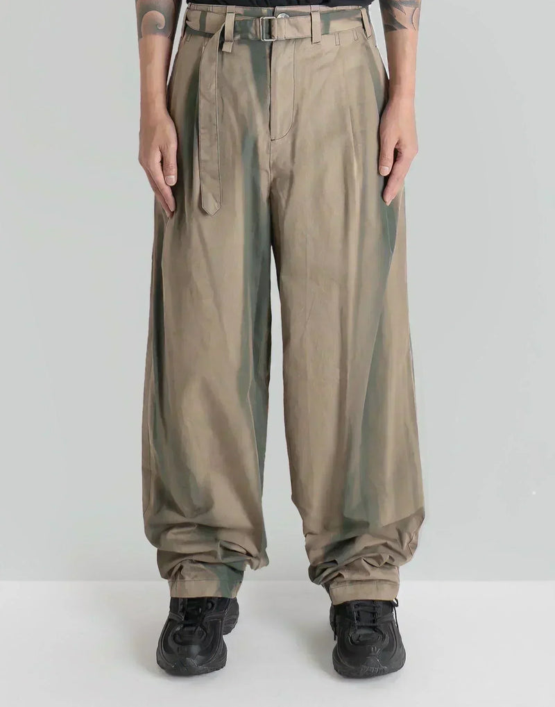 JiyongKim - SUN-BLEACHED BELTED WIDE TROUSERS - 082plus