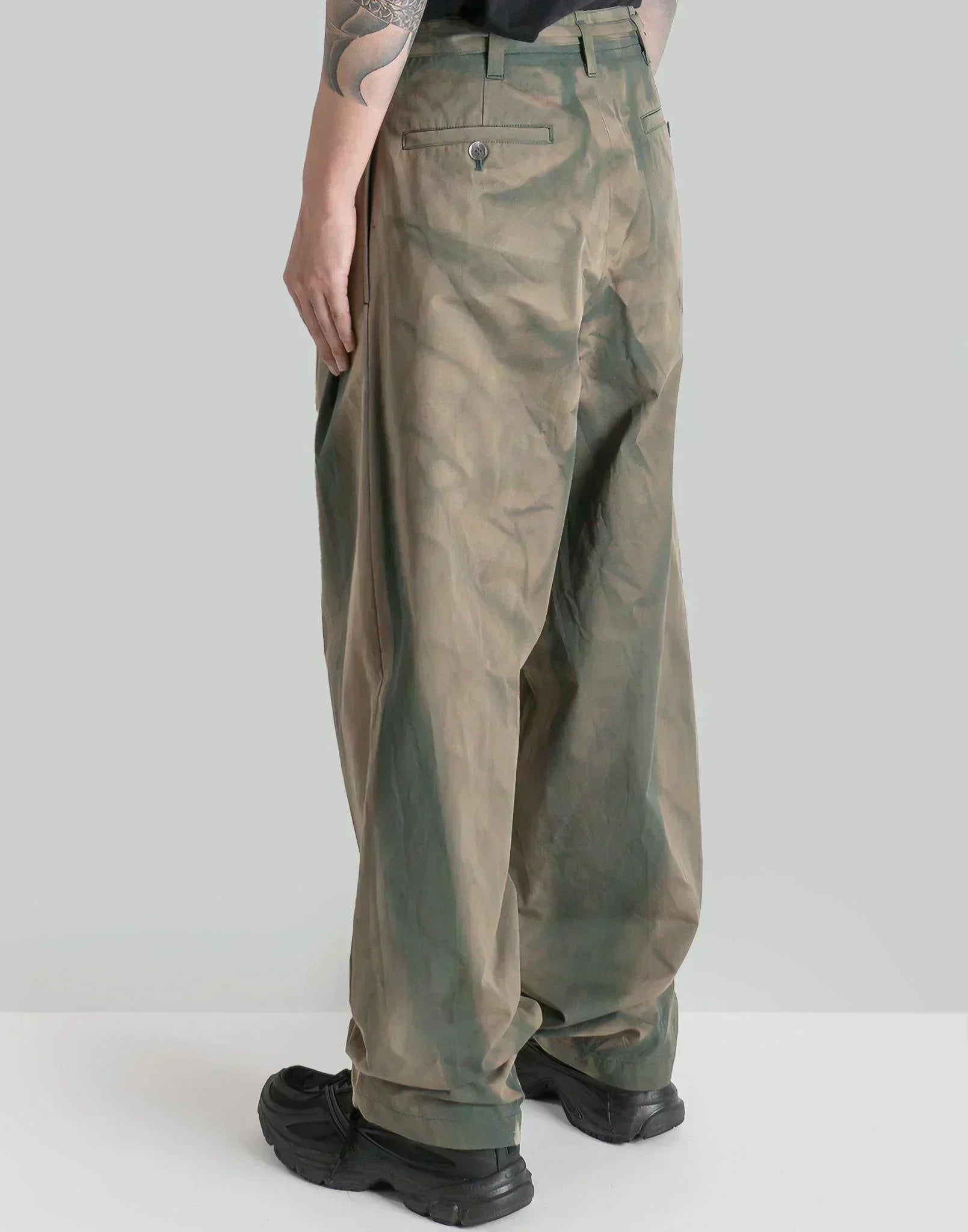 JiyongKim - SUN-BLEACHED BELTED WIDE TROUSERS - 082plus