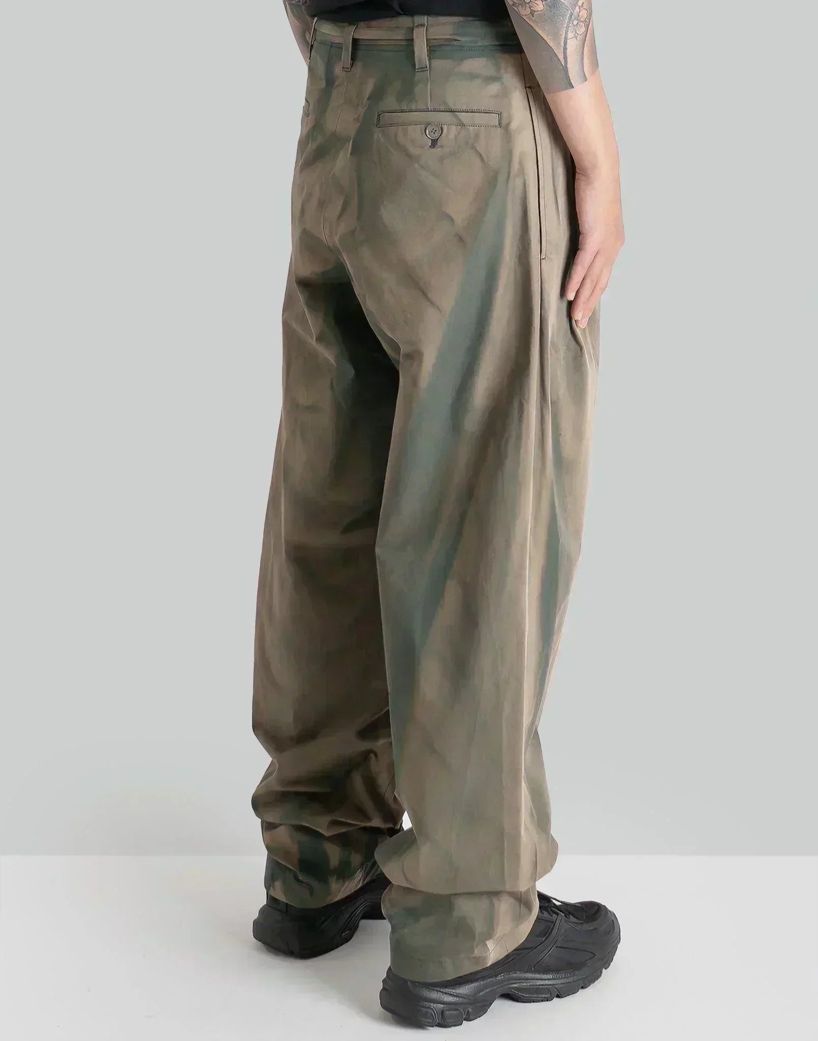 JiyongKim - SUN-BLEACHED BELTED WIDE TROUSERS - 082plus