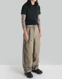 JiyongKim - SUN-BLEACHED BELTED WIDE TROUSERS - 082plus