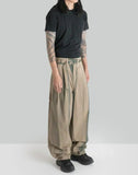 JiyongKim - SUN-BLEACHED BELTED WIDE TROUSERS - 082plus