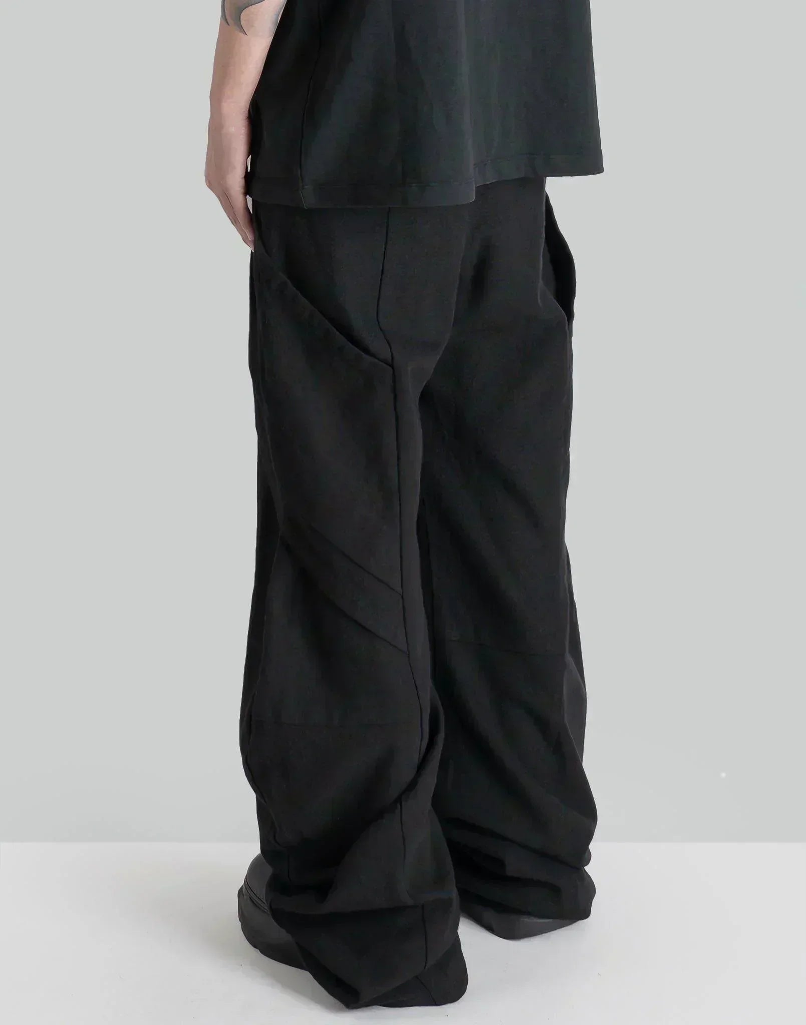 JiyongKim - SUN-BLEACHED CURVED WIDE TROUSERS - 082plus