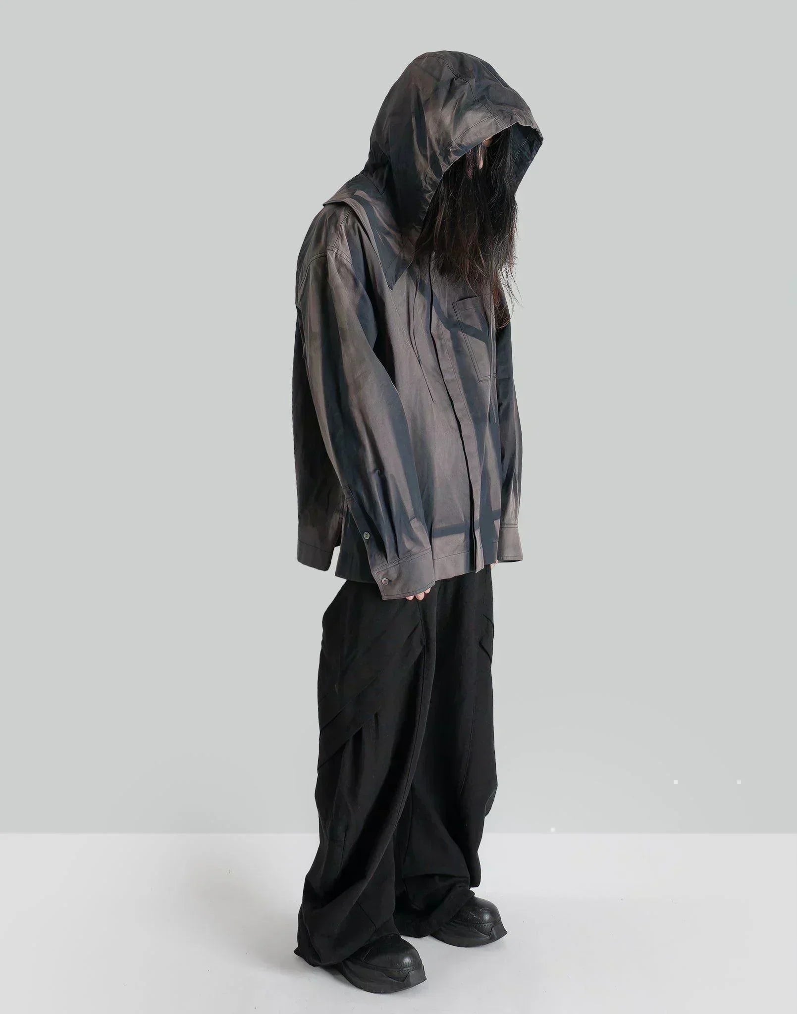 JiyongKim - SUN-BLEACHED DETACHABLE HOOD ANORAK - 082plus