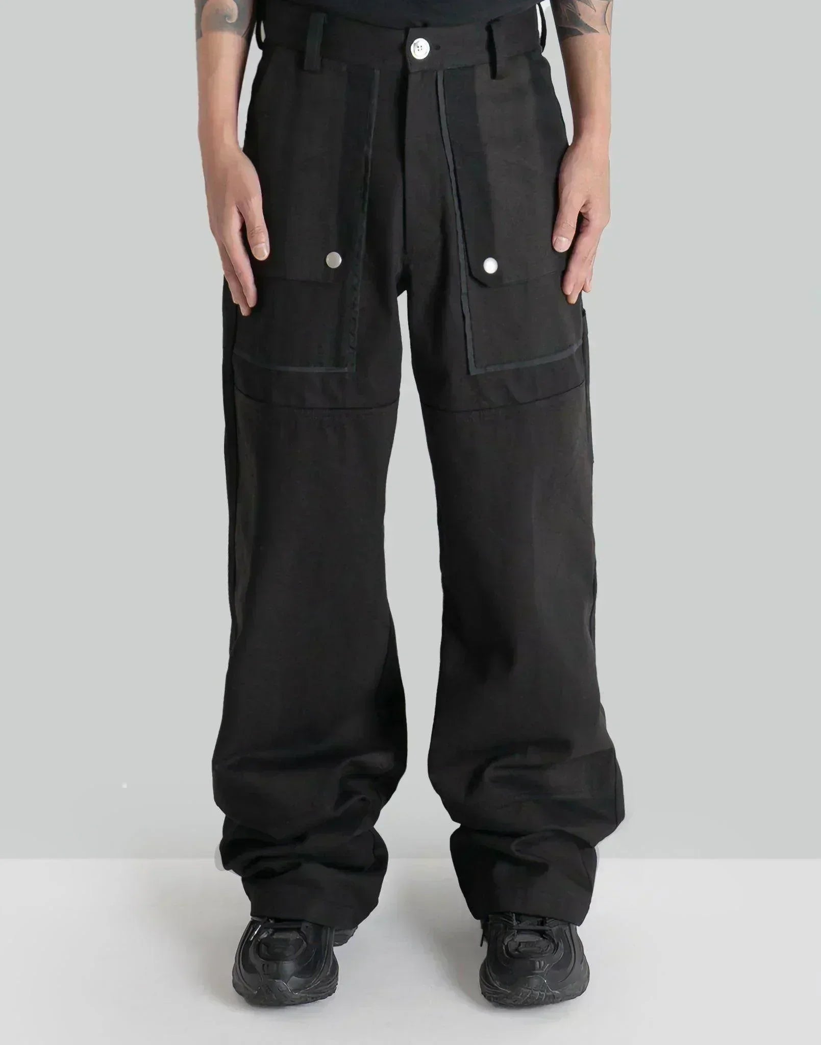 JiyongKim - SUN-BLEACHED DOUBLE KNEE TROUSERS - 082plus