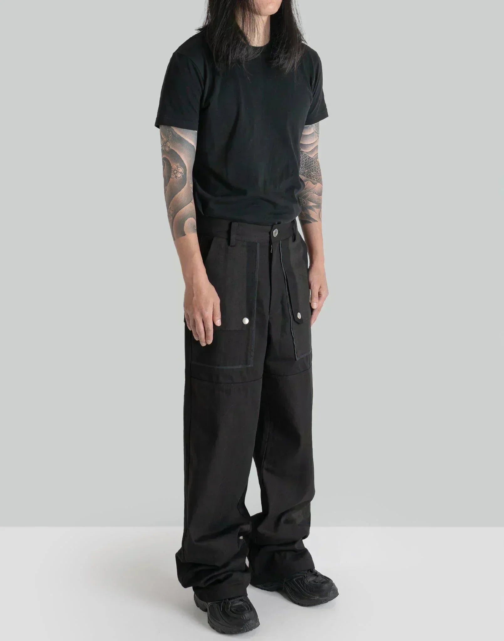 JiyongKim - SUN-BLEACHED DOUBLE KNEE TROUSERS - 082plus