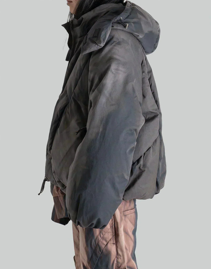 JiyongKim - SUN-BLEACHED DRAPED DOWN JACKET - 082plus