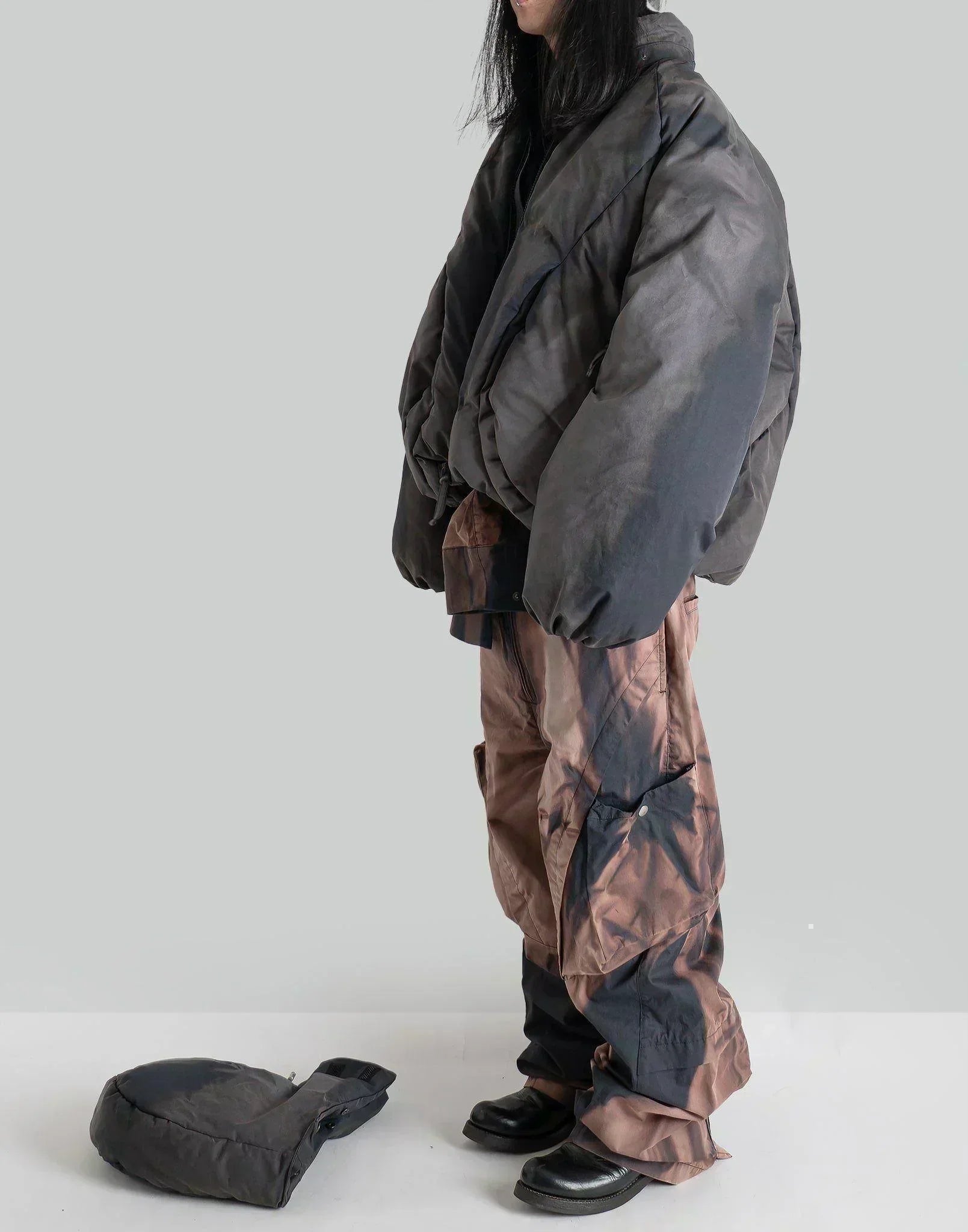 JiyongKim - SUN-BLEACHED DRAPED DOWN JACKET - 082plus