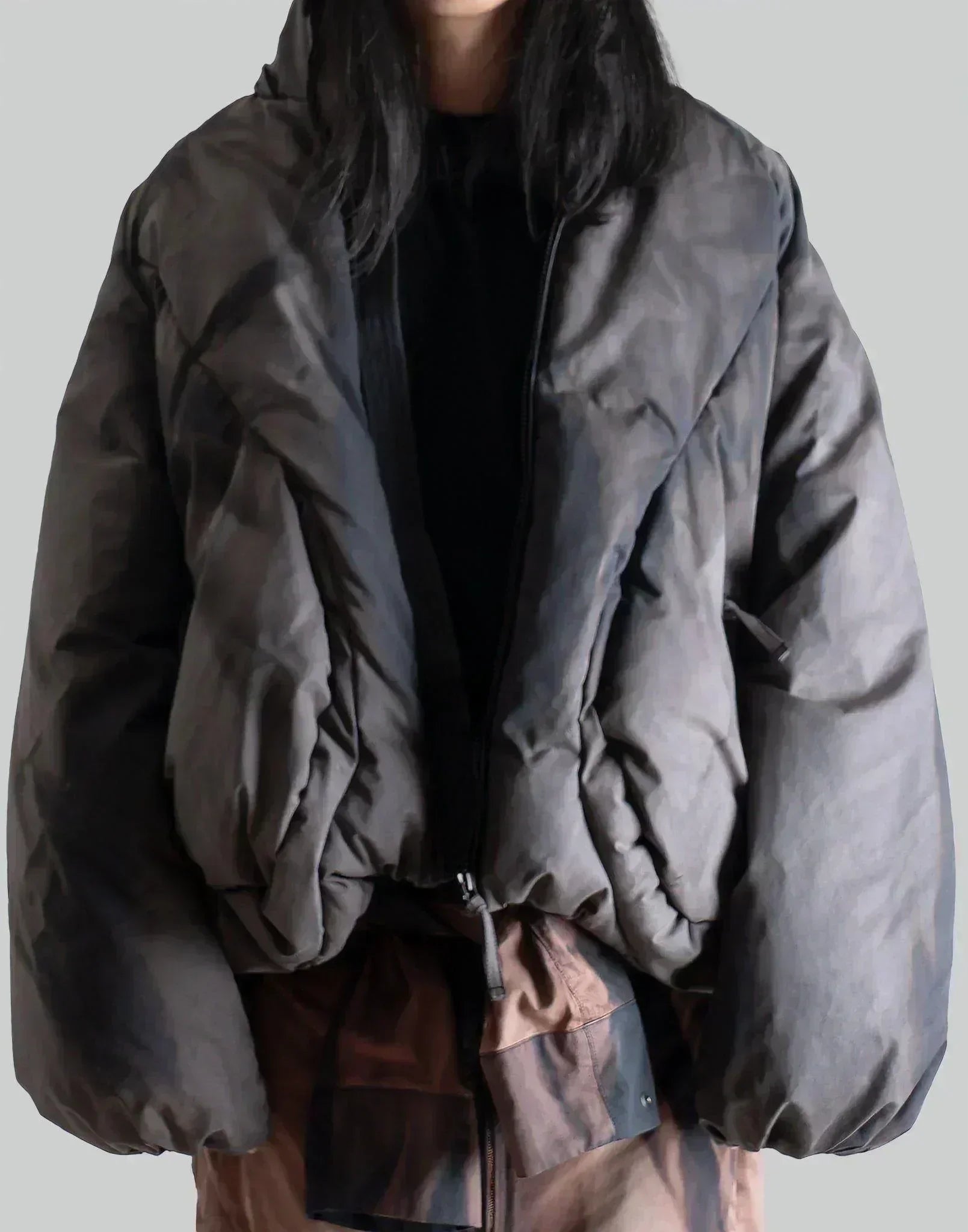 JiyongKim - SUN-BLEACHED DRAPED DOWN JACKET - 082plus