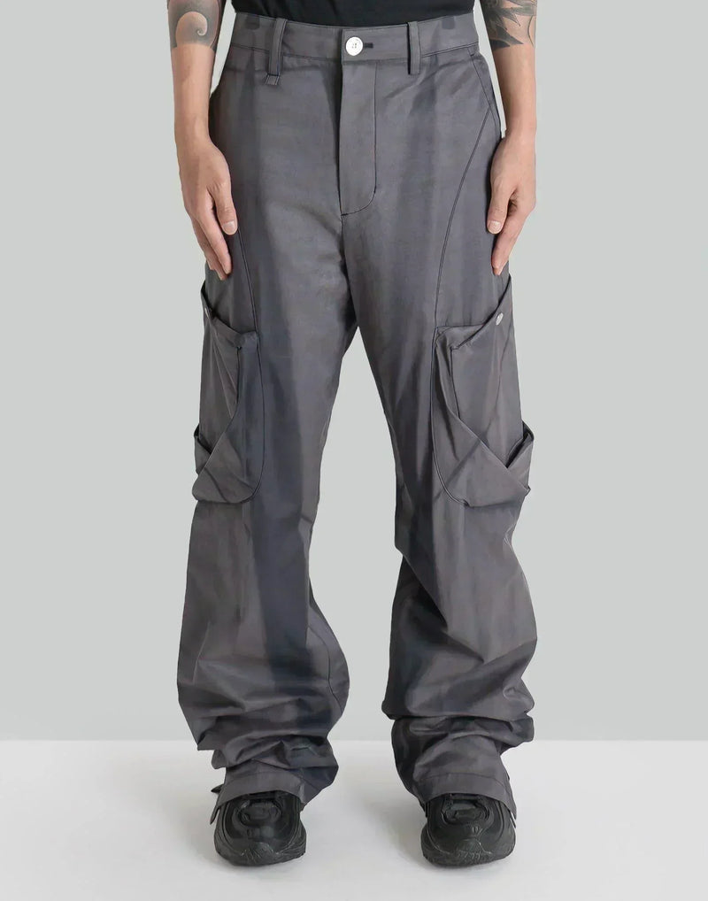 JiyongKim - SUN-BLEACHED DRAPED POCKET TROUSERS - 082plus