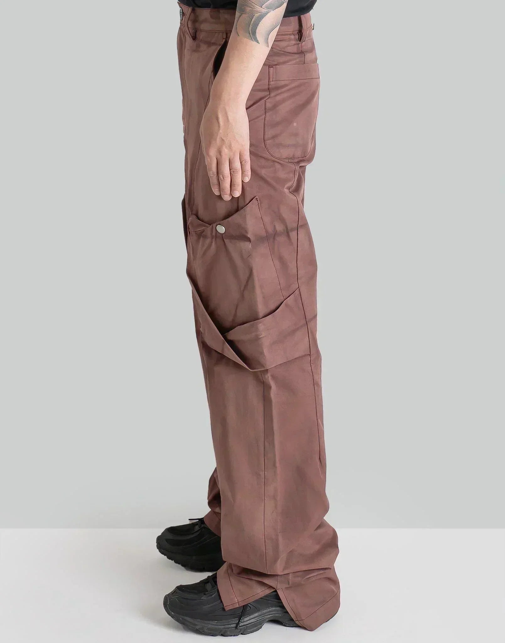 JiyongKim - SUN-BLEACHED DRAPED POCKET TROUSERS - 082plus
