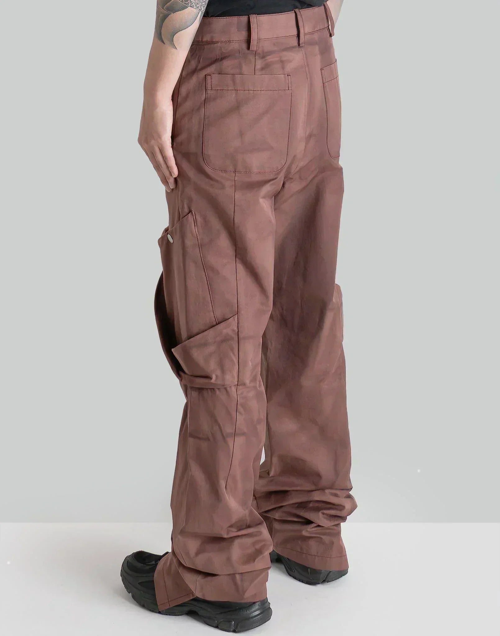 JiyongKim - SUN-BLEACHED DRAPED POCKET TROUSERS - 082plus