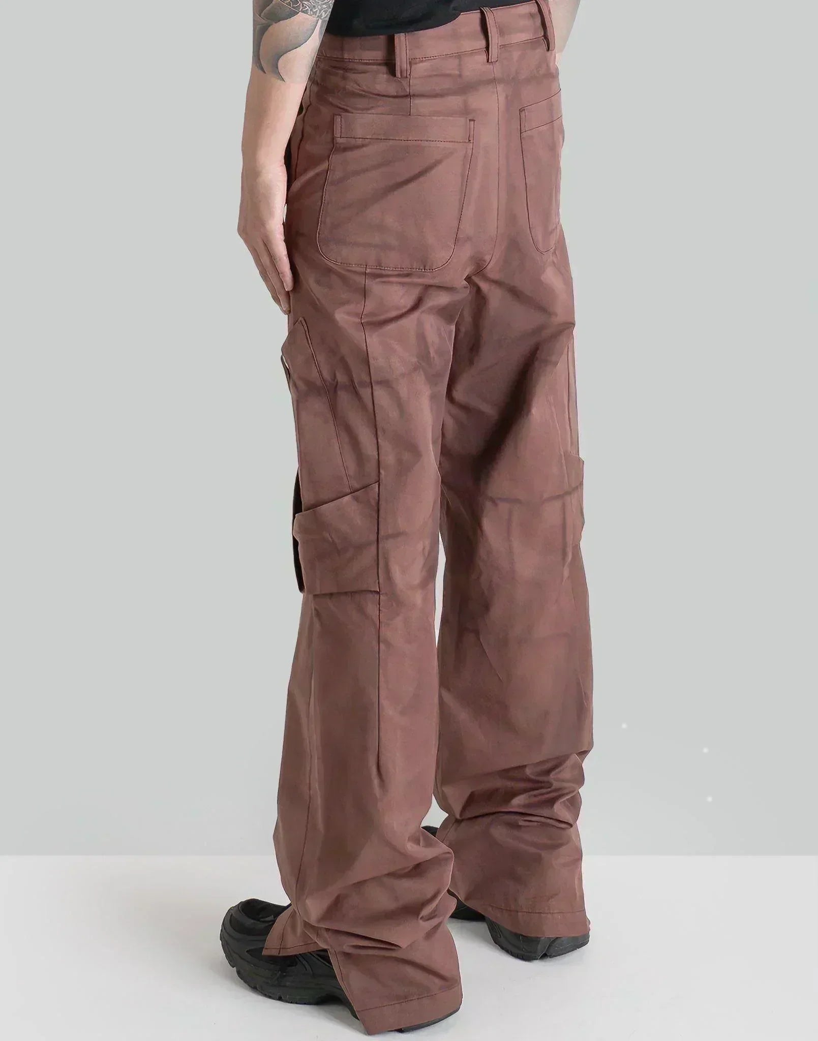JiyongKim - SUN-BLEACHED DRAPED POCKET TROUSERS - 082plus