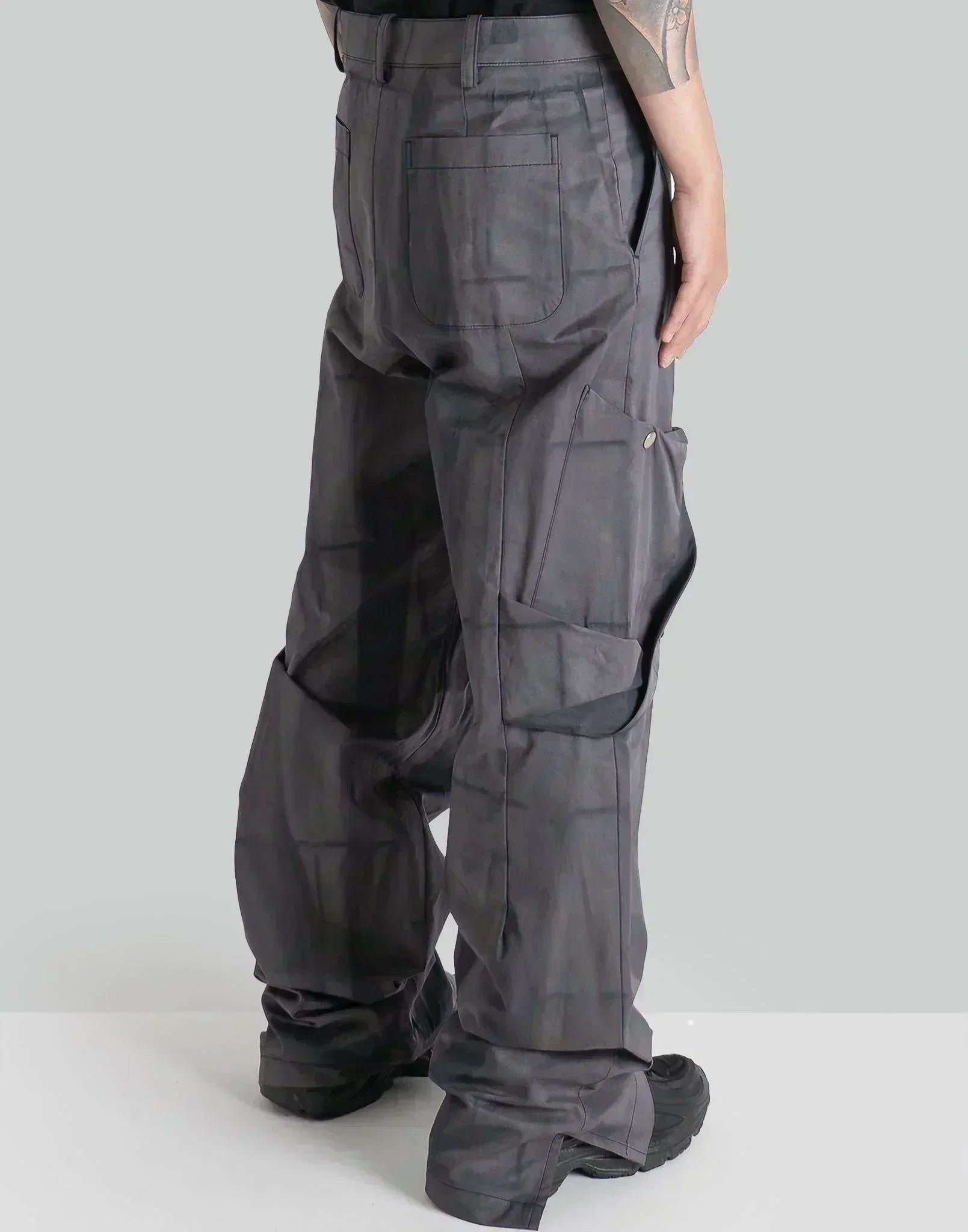 JiyongKim - SUN-BLEACHED DRAPED POCKET TROUSERS - 082plus