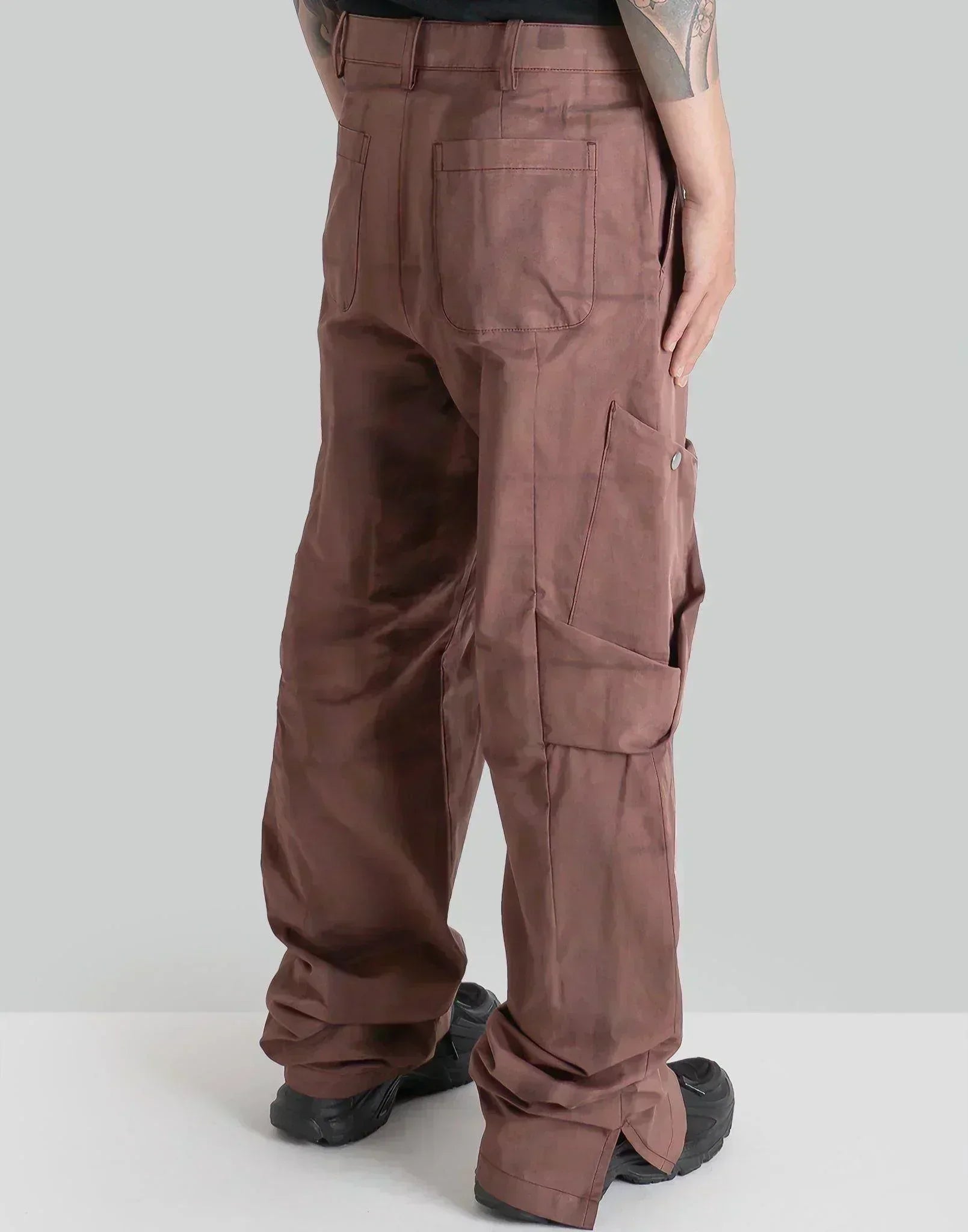 JiyongKim - SUN-BLEACHED DRAPED POCKET TROUSERS - 082plus